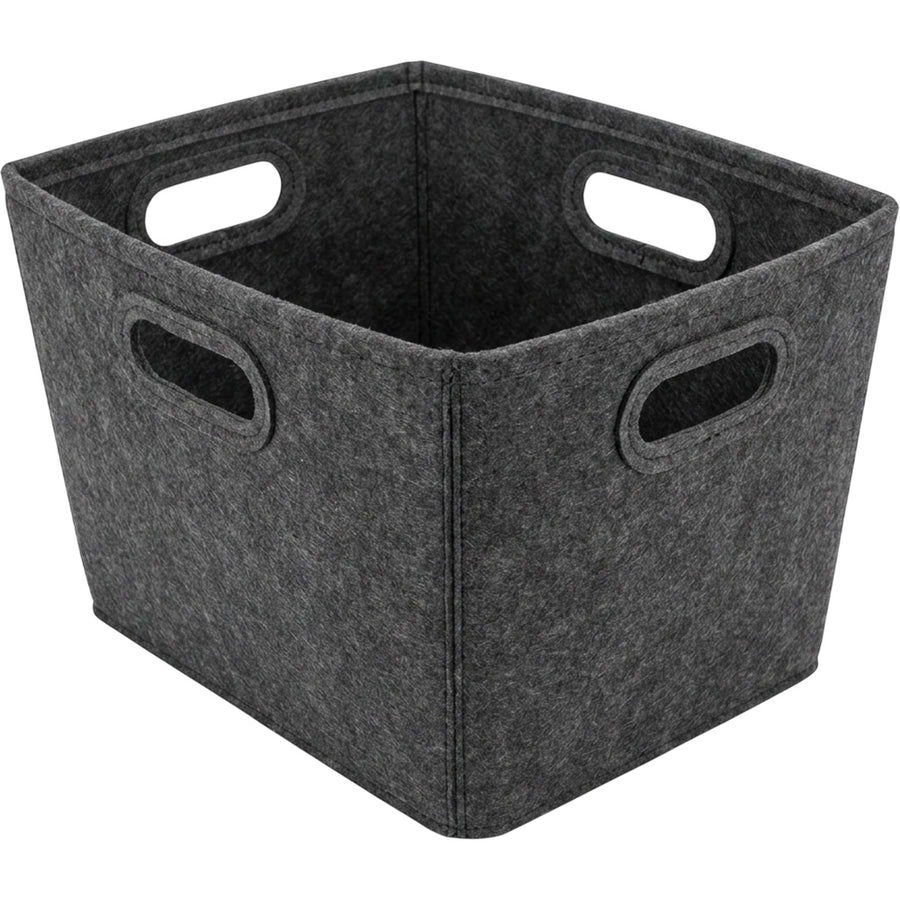 Vvna Felt Foldable Storage Basket 35 cm Charcoal